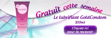 En cadeau le LoveGel GoldCondom 100 ml