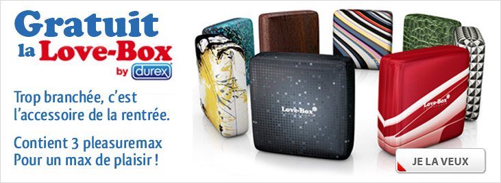 Gratuit la love-box de Durex