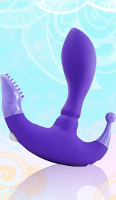 Triple Stimulateur de Luxe mauve et vibrant