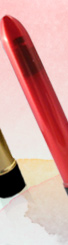 Vibromasseur Retro Ultra Slimline Rouge 17 cm