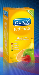 Durex TUTTIFRUTTI - 4 parfums - NOUVEAU