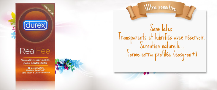 10 Pr�servatifs RealFeel de Durex - Sans latex !