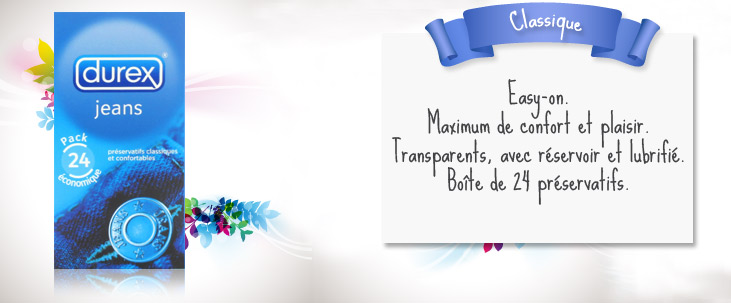 24 Pr�servatifs Durex Jeans